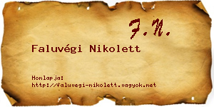 Faluvégi Nikolett névjegykártya
