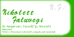 nikolett faluvegi business card